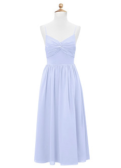 Azazie Zeya Junior Lavender A-Line Chiffon Dress image7