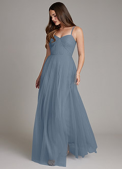 Azazie Teagan Bridesmaid Dresses Twilight A-Line Sweetheart Neckline Tulle Dress image1