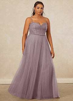 Christian Siriano Bridal for Azazie 1015 Bridesmaid Dresses Pleated Tulle and Chantilly Lace A-line Dress image12
