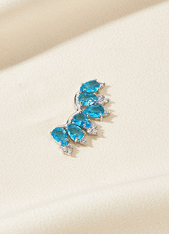 front Colored Crystal Constellation Earrings