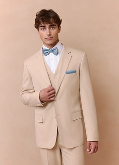front Matte Satin Bow Tie and Pocket Square Set