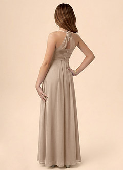 Azazie Ginny Junior Klä av A-Line i Chiffong Plisserad image2