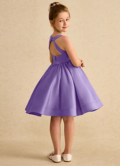 Azazie Julietta Flower Girl Dresses Tahiti Ball-Gown Convertible Tulle Dress image8