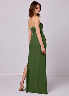 Barbie ♥ Azazie Bridesmaid Dresses Olive Sheath Strapless Chiffon Convertible Dress image6