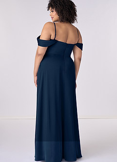 Barbie ♥ Azazie Final Sale Barbie Pink A-Line Off the Shoulder Stretch Satin Convertible Dress image7