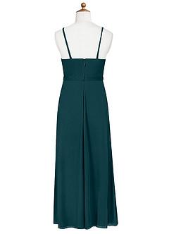 Azazie Luxy Junior Pine Pleated Mesh Dress image7