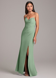 Azazie Yola Final Sale Matcha Mermaid Strapless Chiffon Convertible Dress image3