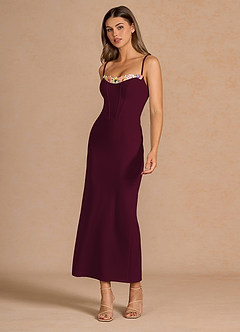 Liliah Merlot Maxi Dress image3