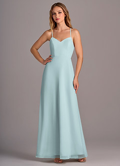 Azazie Mei Bridesmaid Dresses Mist A-Line Chiffon Dress image3