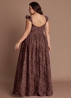 Denisse Mocha Coco Corset Maxi Dress image7