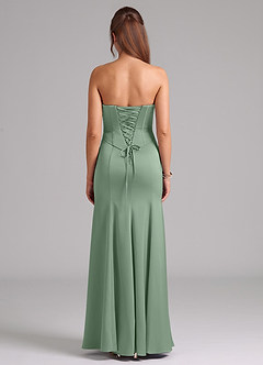 Azazie Ximena Bridesmaid Dresses Matcha Mermaid Corset Stretch Satin Convertible Dress image6