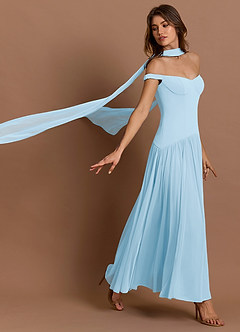 Isolde Sky Blue Maxi Dress image5