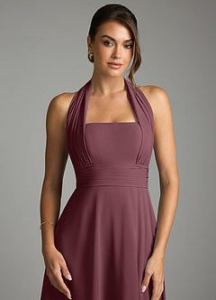 Azazie Tamira Suknie dla druhen Linia A Pofałdowany Szyfon Do ziemi Sukienka image6