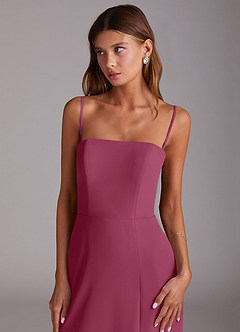 Azazie Wren Vestidos de madrinha de casamento Vestido Amora de Chiffon de Linha A com Sem alças image2