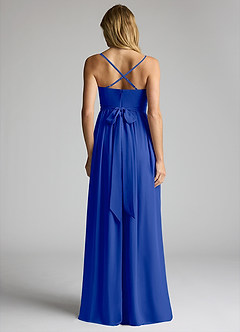 Azazie Llana Maternity Bridesmaid Dresses A-Line Chiffon Floor-Length Dress image4