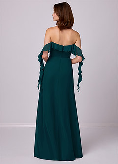 Barbie ♥ Azazie Bridesmaid Dresses A-Line Off the Shoulder Chiffon Floor-Length Dress image6