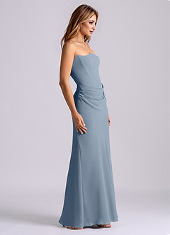 Azazie Debby Bridesmaid Dresses Twilight Mermaid Strapless Chiffon Dress image5