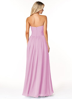 Azazie Yazmin Bridesmaid Dresses Candy Pink A-Line Sweetheart Neckline Chiffon Convertible Dress image2