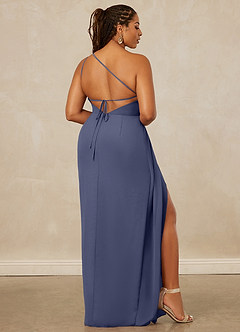 Christian Siriano Bridal for Azazie 1003 Bridesmaid Dresses Stormy Sheath One Shoulder Chiffon Dress image9