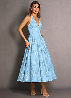 Abito Maxi Cielo Blu Isabeau image4