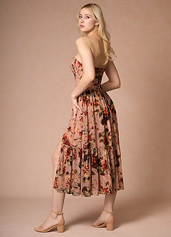 Fauna Mauve Multi Midi Dress image2