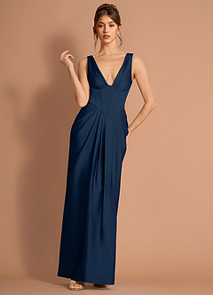 Robe Longue Marine Griselith image3