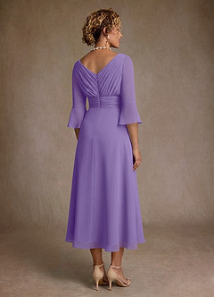 Azazie Aerynne Mother of the Bride Dresses Tahiti A-Line Pleated Chiffon Dress image2