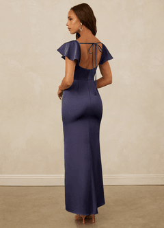 Christian Siriano Bridal for Azazie 1005 Bridesmaid Dresses Stormy Sheath Sweetheart Neckline Stretch Satin Dress image2