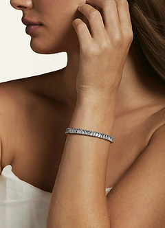 front Pulsera de tenis de circonitas de colores