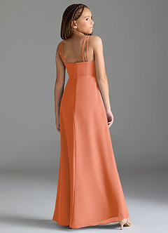 Azazie Leo Junior Sunset Mermaid Pleated Chiffon Dress image5