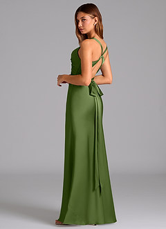 Azazie Hati Bridesmaid Dresses Juniper Mermaid Stretch Satin Dress image6