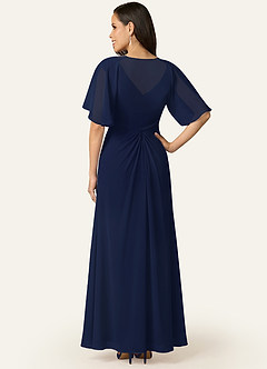 front Azazie Matching Color Salome Chiffon Wrap