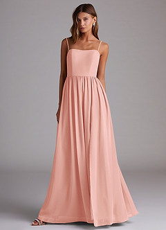 Azazie Calianna Bridesmaid Dresses Rosette A-Line Off the Shoulder Chiffon Convertible Dress image4