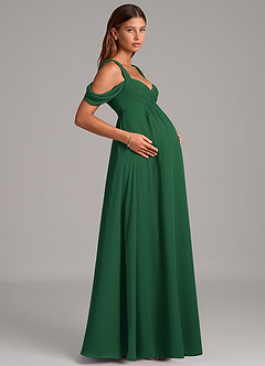 Azazie Rhea Final Sale A-Line Pleated Chiffon Floor-Length Dress image6