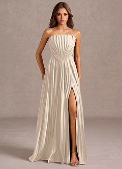 kaia cage back flare dress Theia Kia Cape Gown main image 1