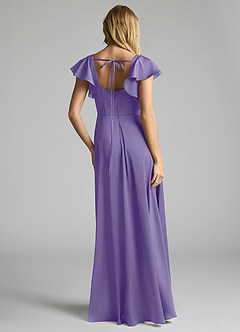 Azazie Bondi Bridesmaid Dresses Tahiti A-Line Bow Stretch Satin Dress image4