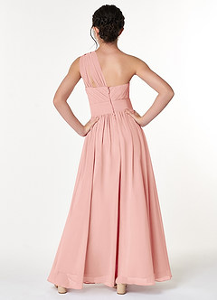 Azazie Molly Junior Amethyst A-Line Pleated Chiffon Dress image2