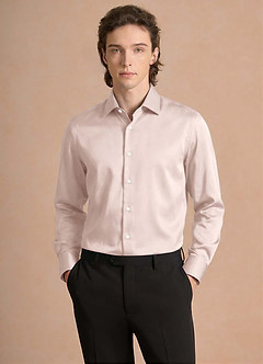 front Julian Zartrosa Stretch-Satin-Hemd