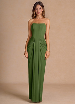 Anais Maxi Klänning Oliv image3