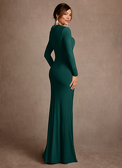 Azazie Syracuse vestidos de madre de la novia Vestido de Pino de Punto de lujo de Corte Recto con Plisado image2