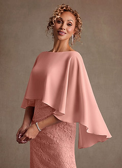 Azazie Meridian Abiti per la Madre della Sposa Abito Tubino in Pizzo Plissettato Rosetta image5