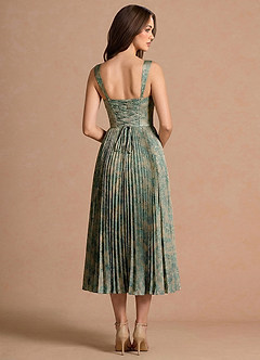 Isonelle Platinum Teal Midi Dress image2