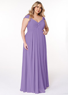 Azazie Kaitlynn Robes de demoiselle d'honneur Robe Empire Convertible en Mousseline de soie Gerafft Tahiti image12
