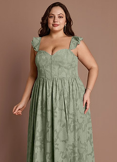 Denisse Pistachio Corset Maxi Dress image12