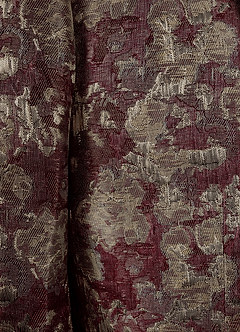 front Joseph Cabernetrot Formelles Jacquard-Smokingjackett mit spitzem Revers