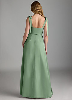 Azazie Lizet Bridesmaid Dresses Matcha A-Line Sweetheart Neckline Chiffon Dress image2