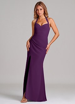 Azazie Emeria Suknie dla druhen Syrena Dekolt w kształcie serca Szyfon Do ziemi Sukienka image1