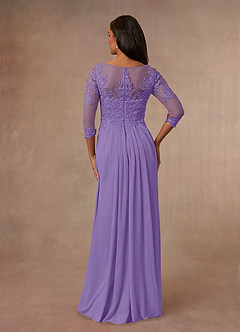 Azazie Calanthe Mother of the Bride Dresses Tahiti A-Line Scoop Chiffon Dress image3