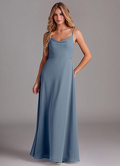 Azazie Daenerys Bridesmaid Dresses Twilight A-Line Cowl Chiffon Dress image1