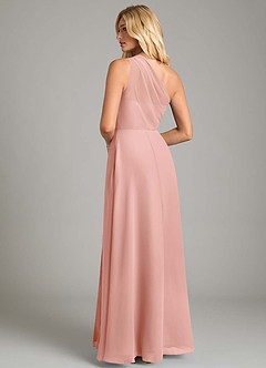 Azazie Phaedra Bridesmaid Dresses Rosette A-Line One Shoulder Chiffon Dress image10